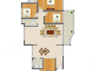 4室2厅 112.90平米