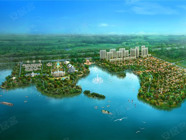 恒大金碧天下,金碧大道红莲湖旅游度假区内-武汉恒大金碧天下二手房