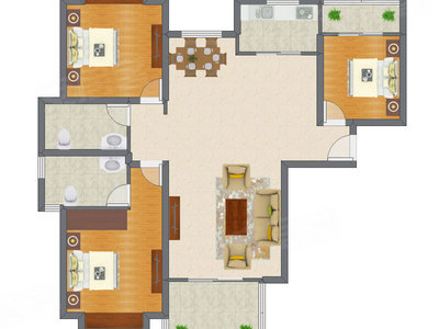 3室2厅 139.61平米