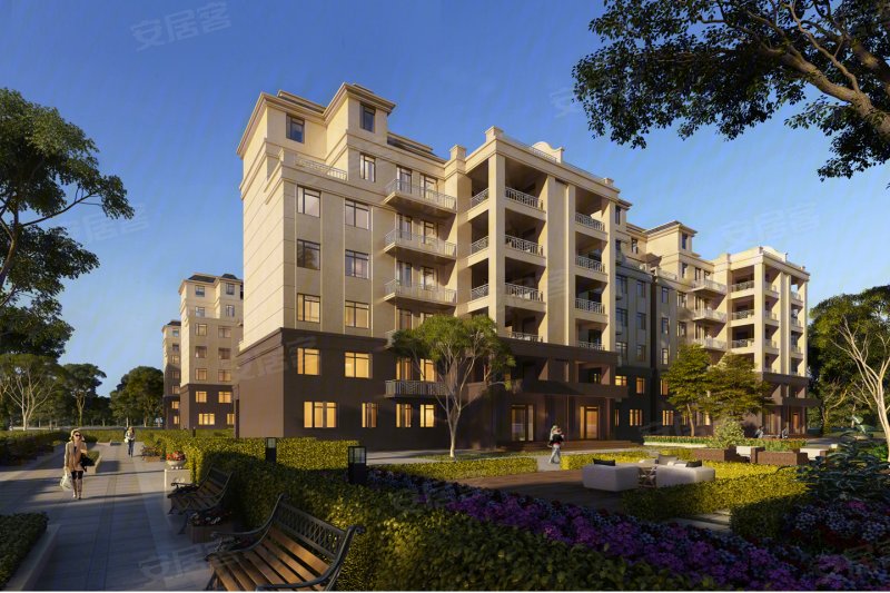 九巨龙龙城华府3室2厅2卫126㎡南北74万