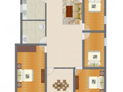 4室2厅 153.24平米
