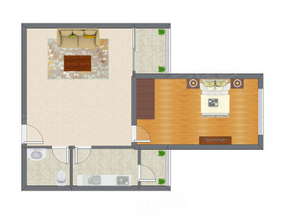 1室1厅 94.17平米