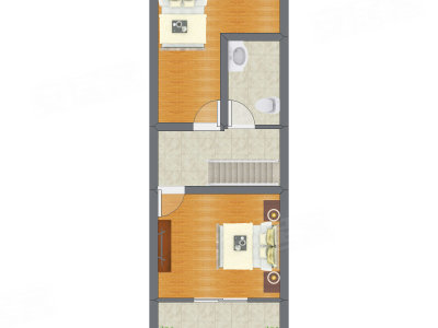 2室2厅 55.11平米