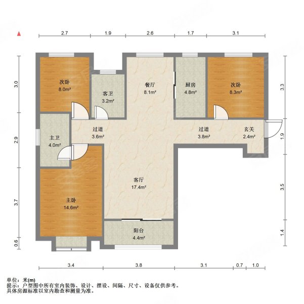 公园世家户型图图片