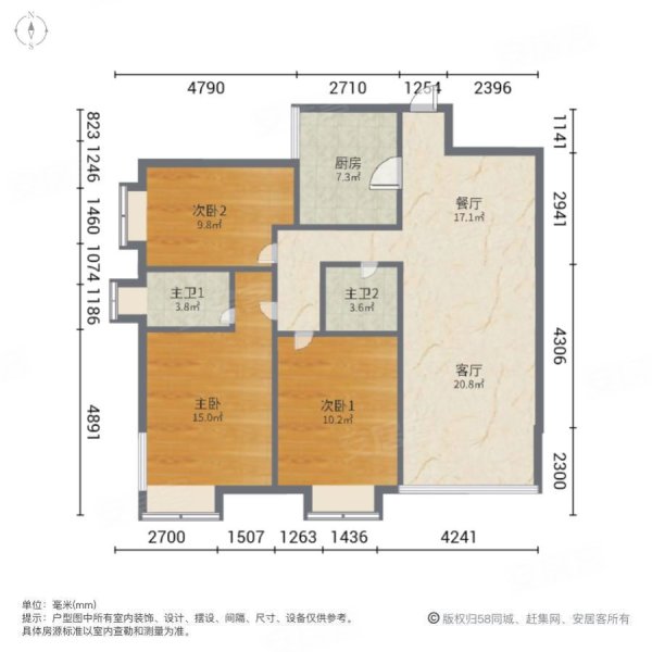 玉田枫林绿洲户型图图片