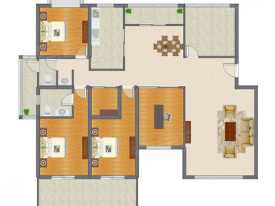 4室2厅 187.21平米