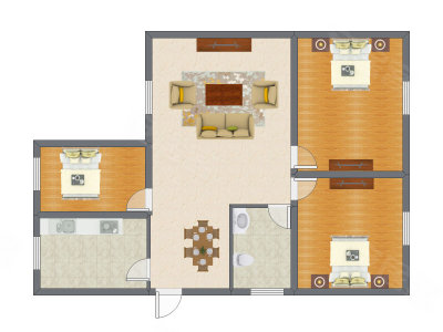 3室2厅 95.05平米
