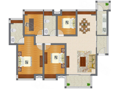 4室2厅 127.80平米