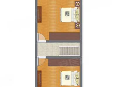 2室1厅 40.87平米