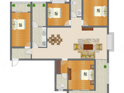 4室2厅 140.18平米