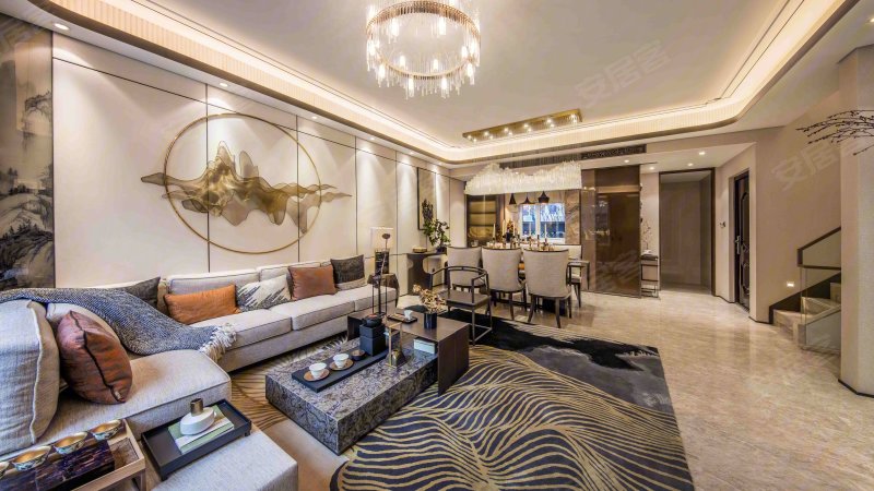 通州一手现房叠拼别墅 下叠花园 带地下6米挑空 大 天 窗采光好