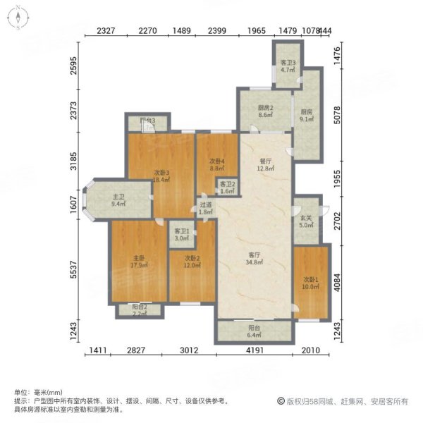 徐州云龙观邸户型图图片