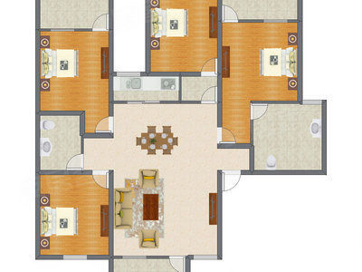 4室2厅 177.40平米