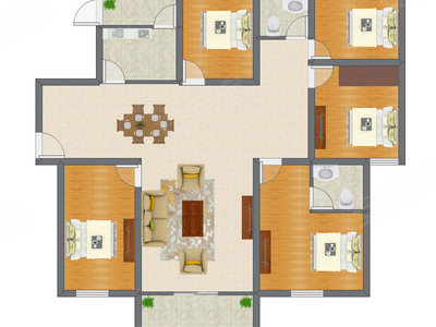 5室2厅 132.00平米