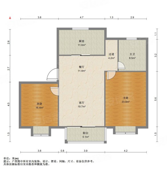 繁荣华庭户型图图片