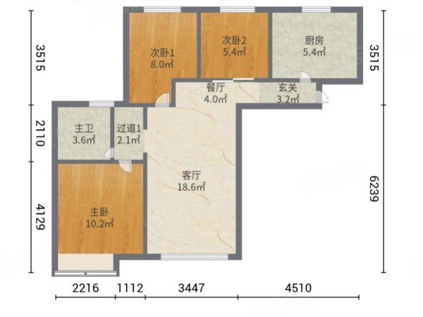 青岛李沧虎山路蓝光coco蜜城蓝光coco蜜城 3室1厅1卫