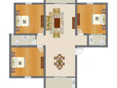 3室2厅 139.39平米