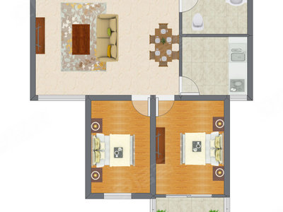 2室2厅 92.60平米