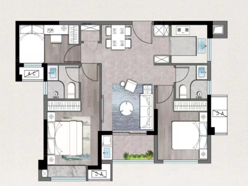 建发和悦3室2厅2卫89㎡南138万