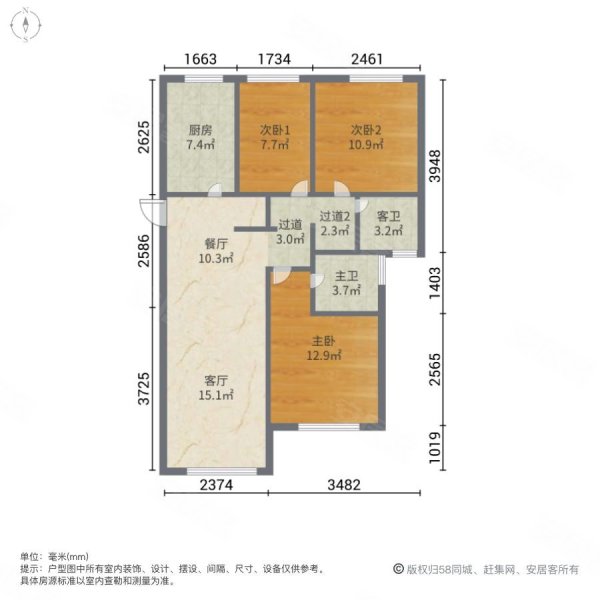 丰南鸿坤理想城户型图图片