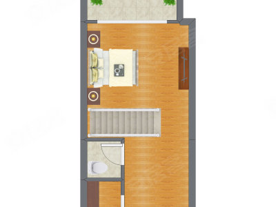 1室1厅 52.75平米