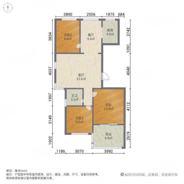 邻万博园,枫丹白露二手房,133万,3室2厅,1卫,103平米-邯郸安居客