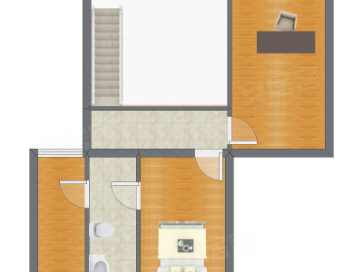 3室2厅 50.54平米