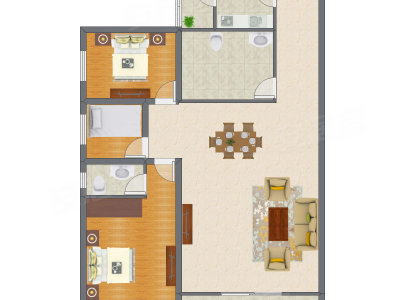 3室2厅 111.70平米