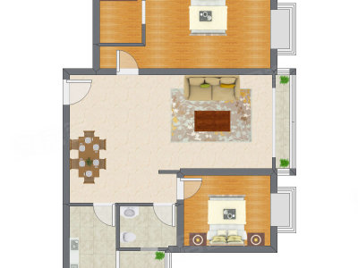 2室2厅 104.15平米