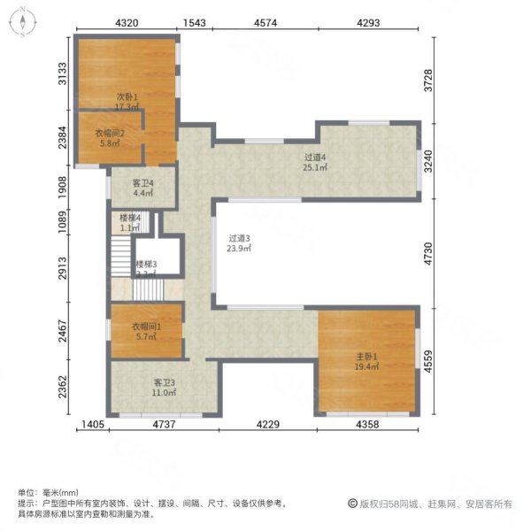 华丽家族太上湖上景花园一区6室2厅8卫820㎡南北1188万