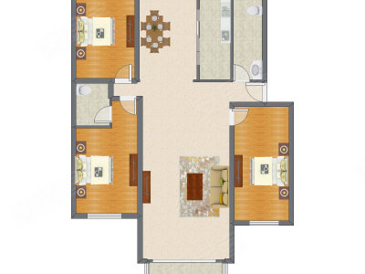 3室2厅 180.45平米