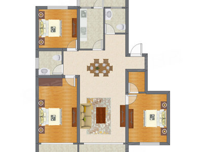 3室2厅 139.76平米