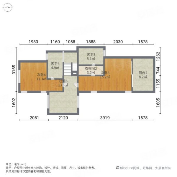 十里方圆(别墅)6室3厅5卫355㎡南北368万