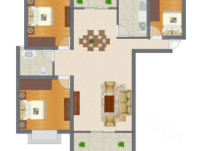 3室2厅 81.89平米