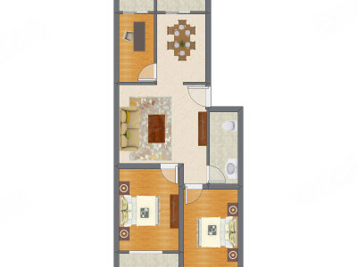 3室2厅 95.35平米