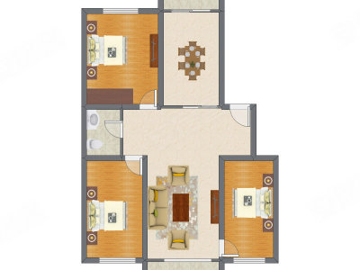 3室2厅 132.28平米