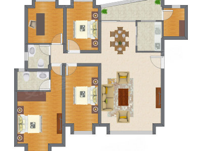 4室2厅 141.75平米