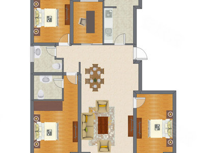 4室2厅 115.85平米