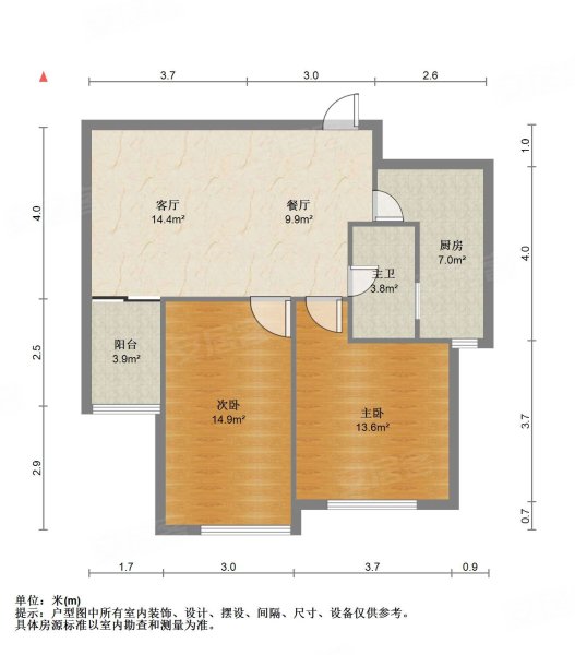 武安锦河花园户型图图片