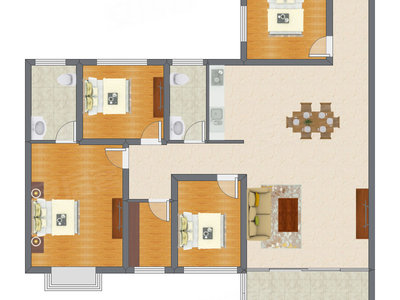 4室2厅 148.91平米