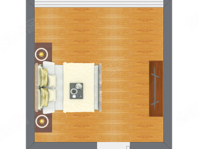 1室1厅 60.13平米户型图