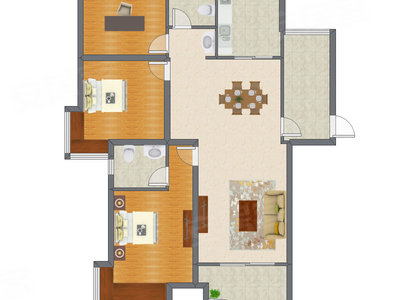 3室2厅 139.83平米