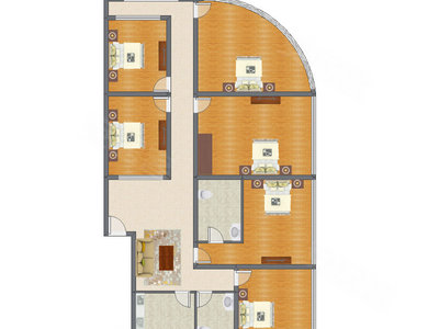 6室1厅 193.47平米