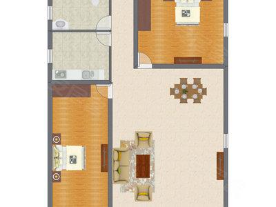 2室2厅 138.70平米