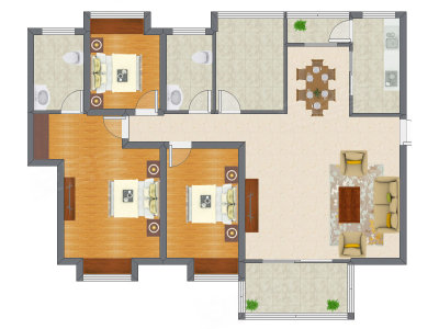 4室2厅 111.69平米