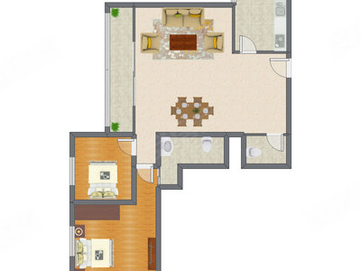 2室2厅 145.98平米