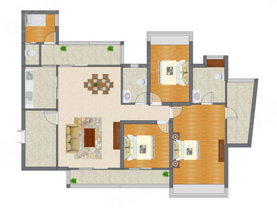 3室2厅 132.99平米