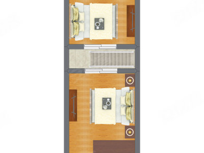 2室1厅 24.26平米