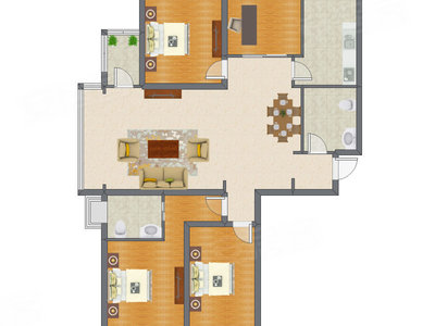4室2厅 159.05平米