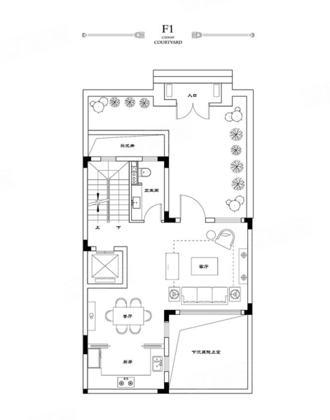 武汉院子5室2厅4卫133㎡南北238万